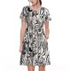 thumbnail image 1 of Easygdp Leopard And Zebra para Vestido Transpirable de Mujer, Vestido Suelto de Manga Corta con Pliegues y Bolsillos para el Verano, 1 of 6
