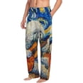 thumbnail image 2 of Daiia Dog Guitar Starry Night Men's Sleep Pant with Pockets and Drawstring,Pajama Pants-X-Large, 2 of 9