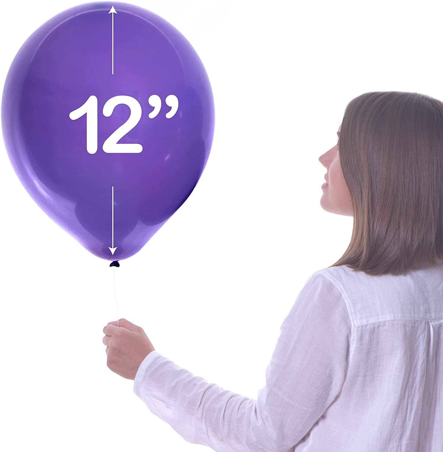 Latex Balloons, 12 in, Assorted Colors, Multi Pack of 500, Perfect Decoration for Birthday Party Event