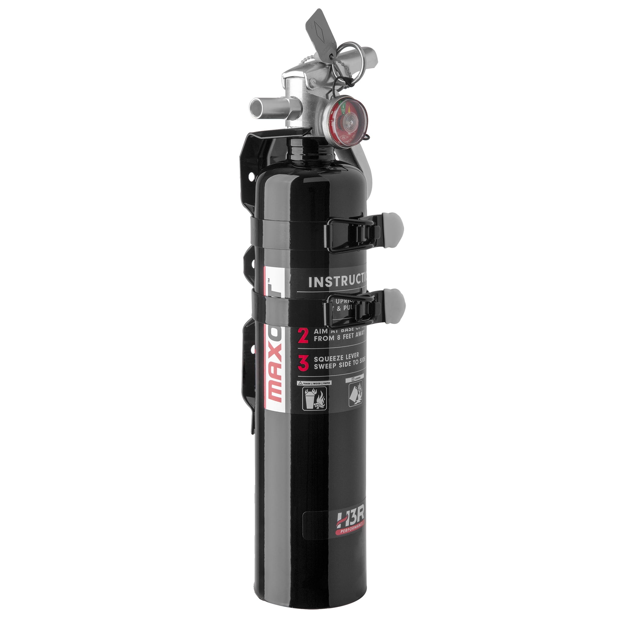 H3R Performance MaxOut Dry Chemical Car Fire Extinguisher - 2.5 lb. Black