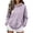 Purple, variant on Womens Leopard Hoodie Basic Letter Loose Hoodie Sweatshirt Long Sleeve Kangaroo Pocket Drop Shoulder Pullovers Top Women's Fall 2026 Outfits(Grey,XL)