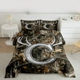 thumbnail image 2 of Castle Fairy Letter Monogrammed C 3 Pieces Queen Comforter Set Female Men Women,Abstract Woodland Animal Deer Ultra Soft Bedding Sets,Botanical Tree Branches Leaves Bedding Comforter Set Breathable, 2 of 8