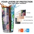 thumbnail image 7 of 20 Oz Pioneer Flower Coffee Tumbler Double Wall Insulated Stainless Steel Water Bottle | Metal Reusable Thermoses Flask with Cup Cap | Leak & Sweat Proof with Anti-Dust Lid, 7 of 7