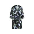 thumbnail image 2 of Joyspun Women’s Lace Trim Satin Robe, Sizes S-3X, 2 of 5