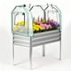 thumbnail image 1 of Yeshouse Jardinera elevada grande con cubierta, galvanizada de 122 x 61 x 139 cm, patas y capacidad de 181 kg, invernadero para patio, balcón y jardín, 1 of 7