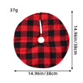 thumbnail image 4 of 2 PCS Buffalo Plaid Christmas Tree Skirt 1５inch, Christmas Tree Skirt for Holiday Christmas Decorations, 4 of 5
