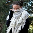 thumbnail image 5 of Garhelper Women Scarf Bird Feathers Hand Painted & Printed Pure Cotton Shawl Scarf, 5 of 5