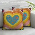 thumbnail image 3 of PHYHOO Boho Home Decorative Throw Pillow Cover, You are So Loved Inspirational Quote Heart Cushion Case for Kids Bedroom Decor Bohemian Neutral Decoration Gifts White, 3 of 5