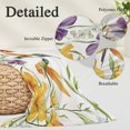 thumbnail image 3 of Spring Floral Pillow Protectors with Zipper Standard Size, Summer Botanical Birds Colorful Soft Brushed Breathable Throw Pillow Covers, Pillowcase for Couch Sofa Bedroom Living Room 20"x26", 3 of 9