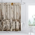 thumbnail image 2 of Rustic Shower Curtain Wooden Barn Door Vintage Farmhouse Old Wood Board Countryside Life Home Bathroom Décor Waterproof Fabric 72x72 Inch Plastic Hooks 12PCS, 2 of 6