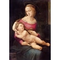 thumbnail image 2 of Raphael 11x14 Black Ornate Wood Framed with Double Matting Museum Art Print Titled - Bridgewater Madonna, 2 of 4