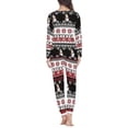 thumbnail image 4 of Conjunto de ropa de dormir de dos piezas para mujer, Jersey versátil, pijama acogedor, pantalones largos de manga larga, ropa de noche de otoño, 4 of 4