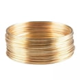 thumbnail image 1 of Alambre De Joyería De 4x50 Bucles, Alambre De Memoria Para Fabricación De Joyas, Bricolaje, Para Pulsera, Brazalete, Oro Claro, 1 of 8