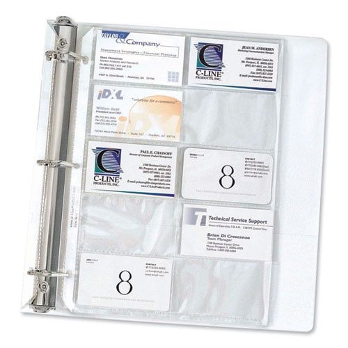 Business Card Refill Pages, For 2 x 3.5 Cards, Clear, 20 Cards/Sheet, 10 Sheets/Pack Business Card Refill Pages, For 2 x 3.5 Cards, Clear, 20 Cards/Sheet, 10 Sheets/Pack