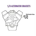 thumbnail image 4 of Small Block Chevy Chrome Alternator Base Brackets, 4 of 5