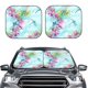 thumbnail image 2 of Balery Dragonfly Floral Parasol para parabrisas de coche de 2 piezas | Parasol plegable para parabrisas delantero de coche para la mayoría de sedanes-Small, 2 of 6
