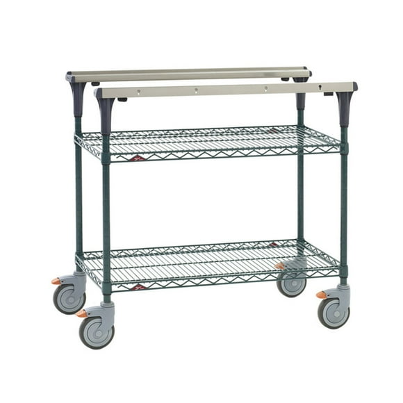 Metro MS1824-NKNK 2 Level Mobile PrepMateÂ® MultiStation w/ Wire Shelving - 26"L x 19 2/5"W x 39 1/8"H