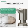 thumbnail image 7 of SAMODRA Soap Dispenser for Kitchen Sink Counter Dispenser 13 oz Bottle Built in Refill from The Top (Brushed Nickel), 7 of 7