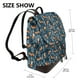 thumbnail image 2 of Disketp Playful Foxes Forest Blues Mochila de Cuero para Mujer, Bolso de Espalda Antirrobo con Estilo para Viaje, Trabajo y Uso Diario, 2 of 4