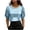 Light Blue, variant on XuJwPNcy Womens Round Neck Silk Satin Tops Dressy Half Sleeve Work Blouses Spring Summer Loose T Shirts Business Outfit