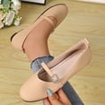 thumbnail image 2 of Wensltd Women Mary Jane Flat Shoes Round Toe Solid Color Daily Office Breathable Casual Shoes Wide Width, 2 of 8