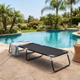 thumbnail image 6 of Resenkos Lightweight Foldable Sleeping Bed for Outdoor Use, Portable Travel Cot for Hiking, Camping, Office Naps and Backyard, Black, 6 of 7