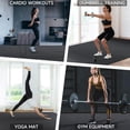 thumbnail image 5 of 8x6 Ft Gym Mat, Thick Large Exercise Mat for Men and Women Fitness,Black Workout Mat for Yoga,Home Workout, Plyo, Cardio, Jump Rope, Weights, 5 of 8