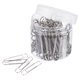 thumbnail image 1 of Uxcell Sujetapapeles de 2 pulgadas de metal resistente con caja para oficina y hogar tono plateado cuenta 100, 1 of 6