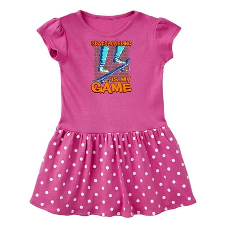 

Inktastic Skateboarding is my Game Gift Baby Girl Dress