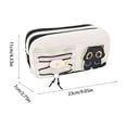 thumbnail image 4 of Under $1 Pencil Case, Cute Large Capacity Multi Pocket Polyester Pen Pouch with Elastic Strap, Portable Stationery Organizer for College Office by PALIFEUR, 4 of 7