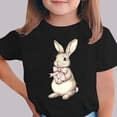 thumbnail image 2 of Favoffer Toddler Girls Tee Spring Summer Solid Color Short Sleeve Top Soft Breathable Round Neck Blouse Casual Basic Shirt for Daily Home Play Picnic Sizes 1-9Y, 2 of 5