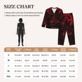 thumbnail image 4 of Sigee Red Gothic Skeleton Throne for Women’s Pajama Sets Long-Sleeved Pjs Sets for Women 2 piece Sleepwear-Medium, 4 of 7