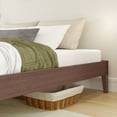 thumbnail image 6 of Now Furniture Full Size Bed Frame, Wooden Platform Bed, Textured Dark Brown, 6 of 7