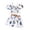 White, variant on MIASHUI Stylish Tropical Print Two Piece Outfit Set For Toddler Girls Summer Beach And White,2-3 Years