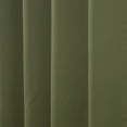 thumbnail image 3 of Quality Home Basic Thermal Blackout Curtains - Stainless Steel Nickel Grommet Top - Olive (Set of 2 Panels), 3 of 3
