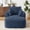 Blue, variant on Newest Sleeper Cloud Modern Corduroy Chaise Lounge Chair with No Assembly Required,Orange