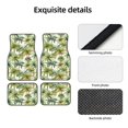 thumbnail image 4 of Fotbe Green Hawaii Palms Juego de 4 Tapetes para Auto con Estampado – Alfombrillas de Goma Reforzada, Diseño Antideslizante, Protección para Todo el Año – Vehículos, Autos, Camionetas y SUVs, 4 of 7