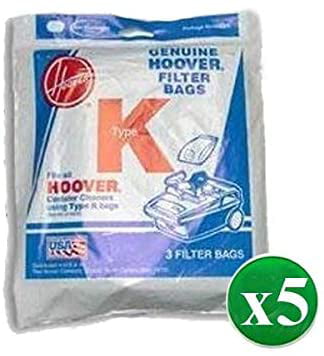 Details about    Hoover type K filter vacuum bags New sealed 3 count package 4010028K 