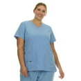 thumbnail image 5 of HEAL+WEAR Women Plus Size V-Neck Scrub Top with Multiple Pockets 4-Way Stretch Comfortable Clinical Workwear for Nurses, 5 of 6