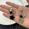 thumbnail image 5 of 2 Pcs Y2K Punk Necklace Set - Star & Spiral Necklaces for Women - Gothic & Grunge Fashion Jewelry, 5 of 8