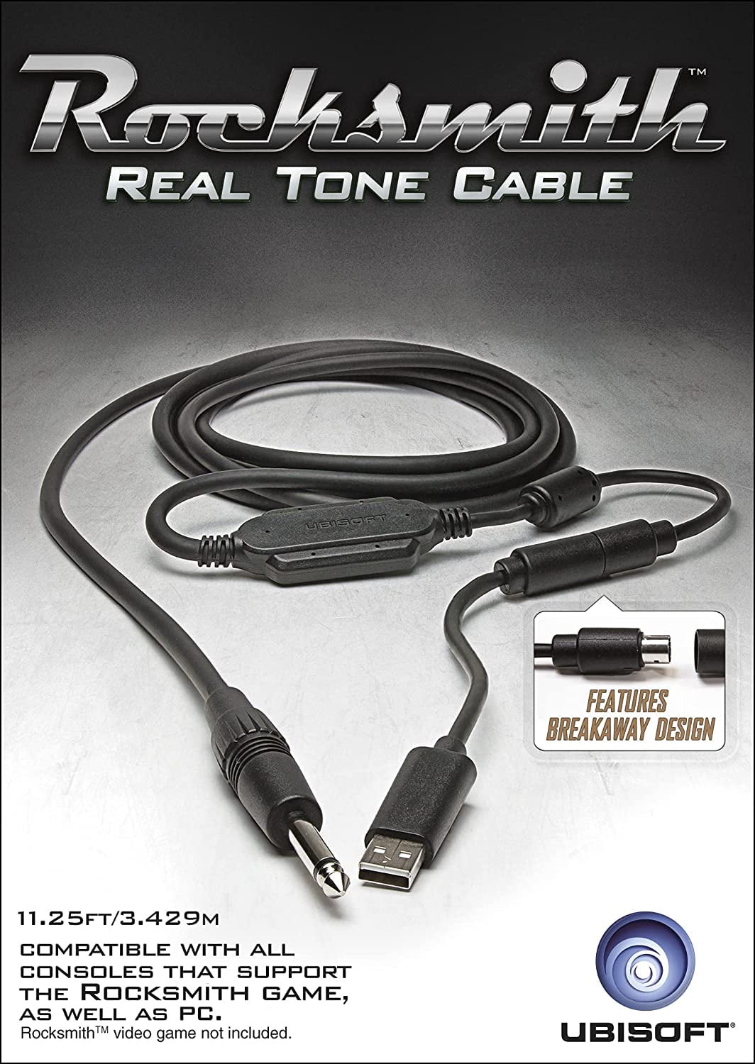 Ubisoft Rocksmith 2014 Real Tone USB Cable for Guitar, Xbox