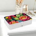 thumbnail image 6 of Cactus Decorative PU Leather Jewelry Organizer Box with Removable Compartment: Portable Display Case, 6 of 6