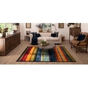 Mohawk Home Rainbow Multi Low Pile Non-Slip Stain/Fade Resistant Indoor Area Rug, 6 x 9