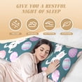 thumbnail image 4 of Lsque Cute Rabbit Easter Body Pillow Case Cover,Ultra-Soft Microfiber Bed Pillow Cases 20x54 inches,Elegant Bedding,Breathable Durable Pillow Cover with Envelope Closure, 4 of 8