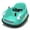 Cyan, variant on 12V Kids Bumper Car for Toddler w/ Remote Control 2 Speeds, Electric Baby Bumper Car Ride on Toys 360 Spin, 1.6 MPH Max