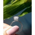 thumbnail image 3 of solitaire jewels 3.75CT Oval Moissanite Hidden Halo Engagement Ring For Women, 14K White Gold, 3 of 5