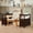 2PCS Brown, variant on BOBOKY End Table with 2 Drawers and Open Shelf, Narrow Small Side Table for Living Room, Compact Nightstand for Bedroom, Sofa Couch Accent Table.1PC Black
