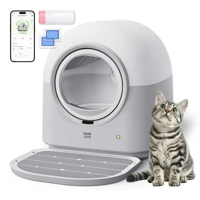 Caja de arena autolimpiante para gatos HHoLove TyPro Automatic 60 L