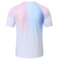 thumbnail image 3 of Satankud Mens Swim Shirts UPF 50+ Sun Protection Quick Dry SPF Rash Guard Outdoor Beach Fishing T Shirt Color Gradient S, 3 of 6