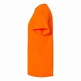 thumbnail image 2 of High Visibility Crew Neck Safety T-Shirts | Gildan Hi Vis Short Sleeve Work Tee, 5.3 Oz 50/50 Cotton/polyester, Safety Orange, S, 2 of 5